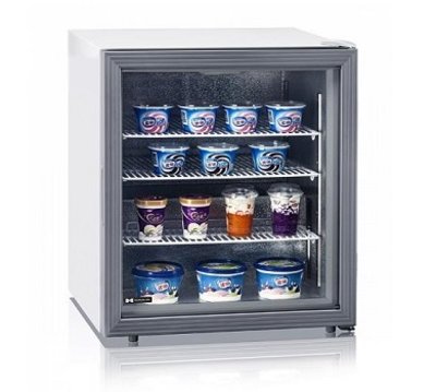 ШАФА МОРОЗИЛЬНА БАРНА HURAKAN HKN-UF100G НА 88 Л, СКЛЯНІ РОЗПАШНІ ДВЕРІ